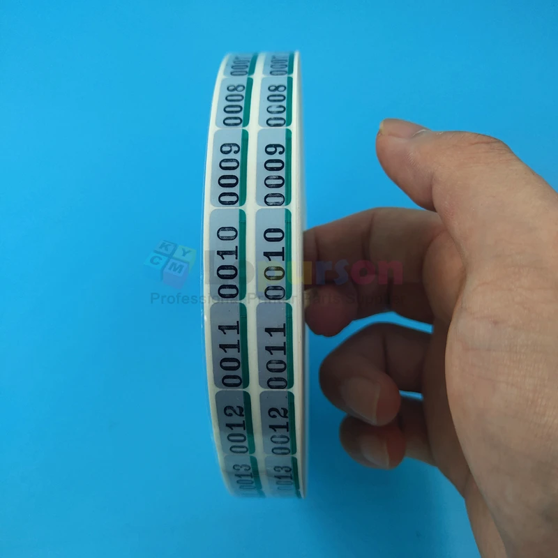 Twin Check Labels (5000 Pairs)roll Tape No. 0001 - 5000