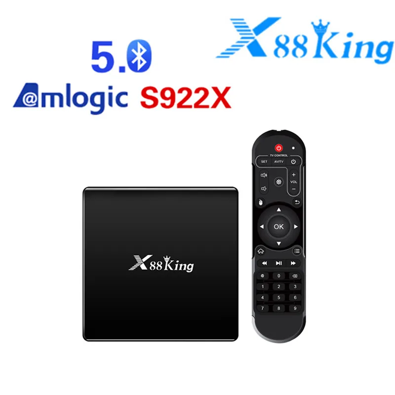 X88 King 4 ГБ 128G Amlogic S922X ТВ приставка Android 9,0 двойной Wifi BT5.0 1000M 4K Google Play Store Netflix Youtube 4K медиаплеер