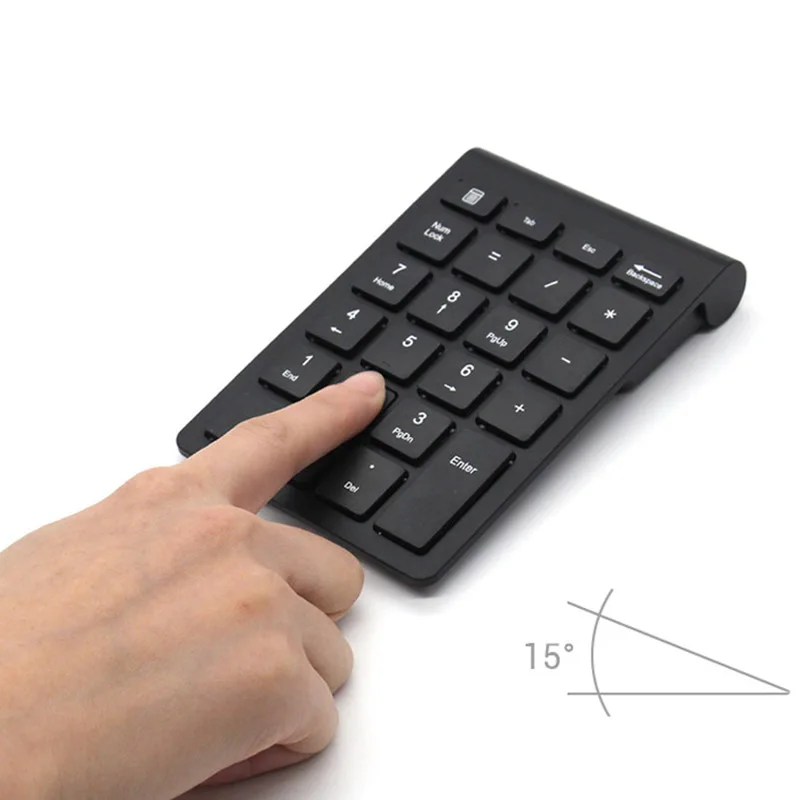 Bluetooth Номер Pad, беспроводной Bluetooth 22 клавиши Многофункциональные цифровые расширения клавиатуры для ноутбука/рабочего стола/ПК/ноутбука