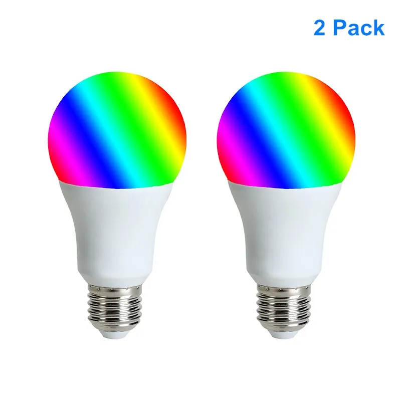 ACCKIP светодиодный светильник Lntelligent WiFi светильник RGB с регулируемой яркостью Совместимость Amazon ECHO/Google Home/IFTTT Голосовое управление Умный светодиодный светильник - Цвет: 2PCS