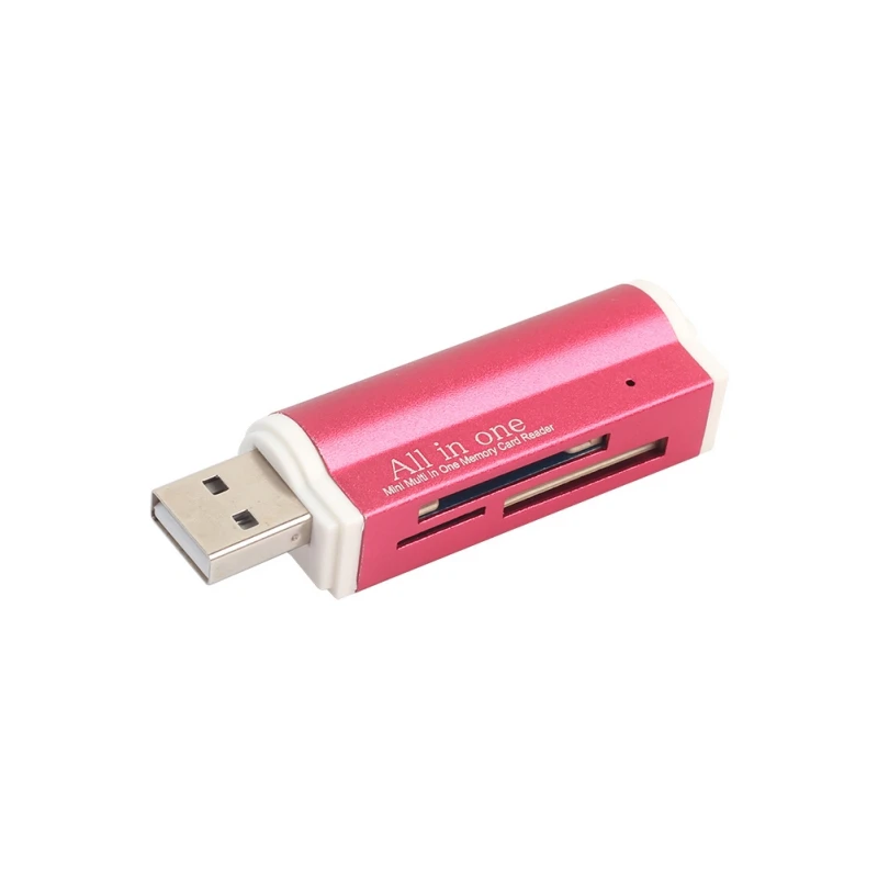 USB 2,0 все в 1 мульти карта памяти ридер для TF Micro SD MMC SDHC M2 карта памяти MS Duo RS-MMC