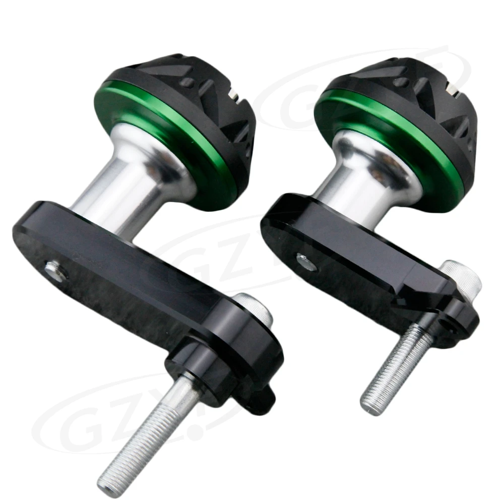 CNC мотоциклетная рама ползунок Краш Pad протектор для Kawasaki Ninja ZX6R 2009 2010 2011 анодированный, алюминий+ пластик