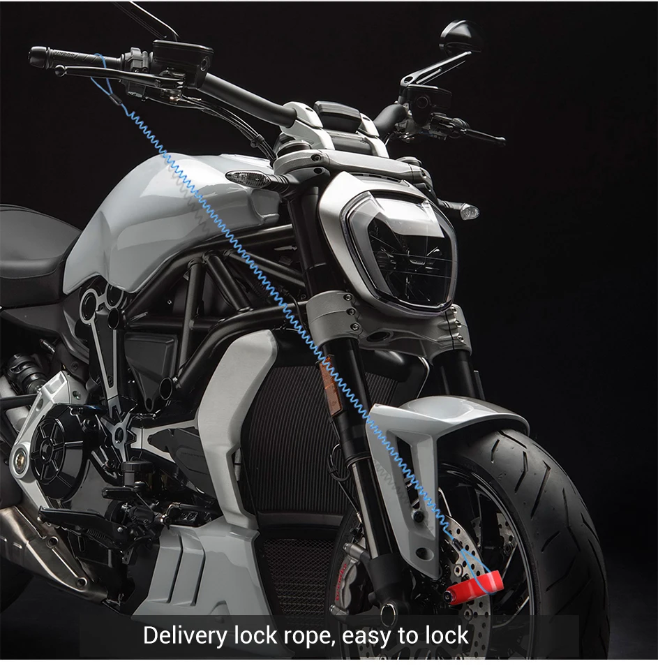 HEROBIKER замок дискового тормоза для мотоцикла, Противоугонный замок для велосипеда, система безопасности, водонепроницаемый замок дискового тормоза