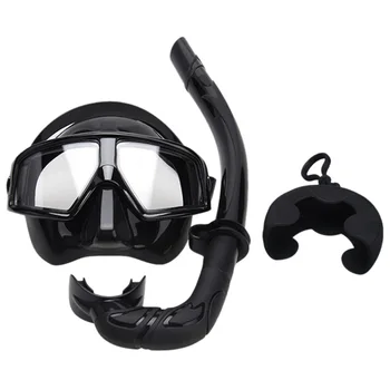 

Snorkel Diving Mask Adult Goggles Breathing Tube Set Goggles Set Diving Three Treasures