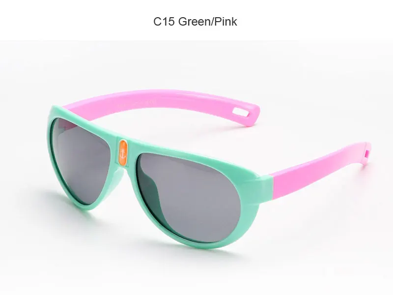 Очки Детские поляризованные TR90 Гибкая безопасная оправа оттенки Модные очки Детские Оттенки для мальчиков/девочек UV400