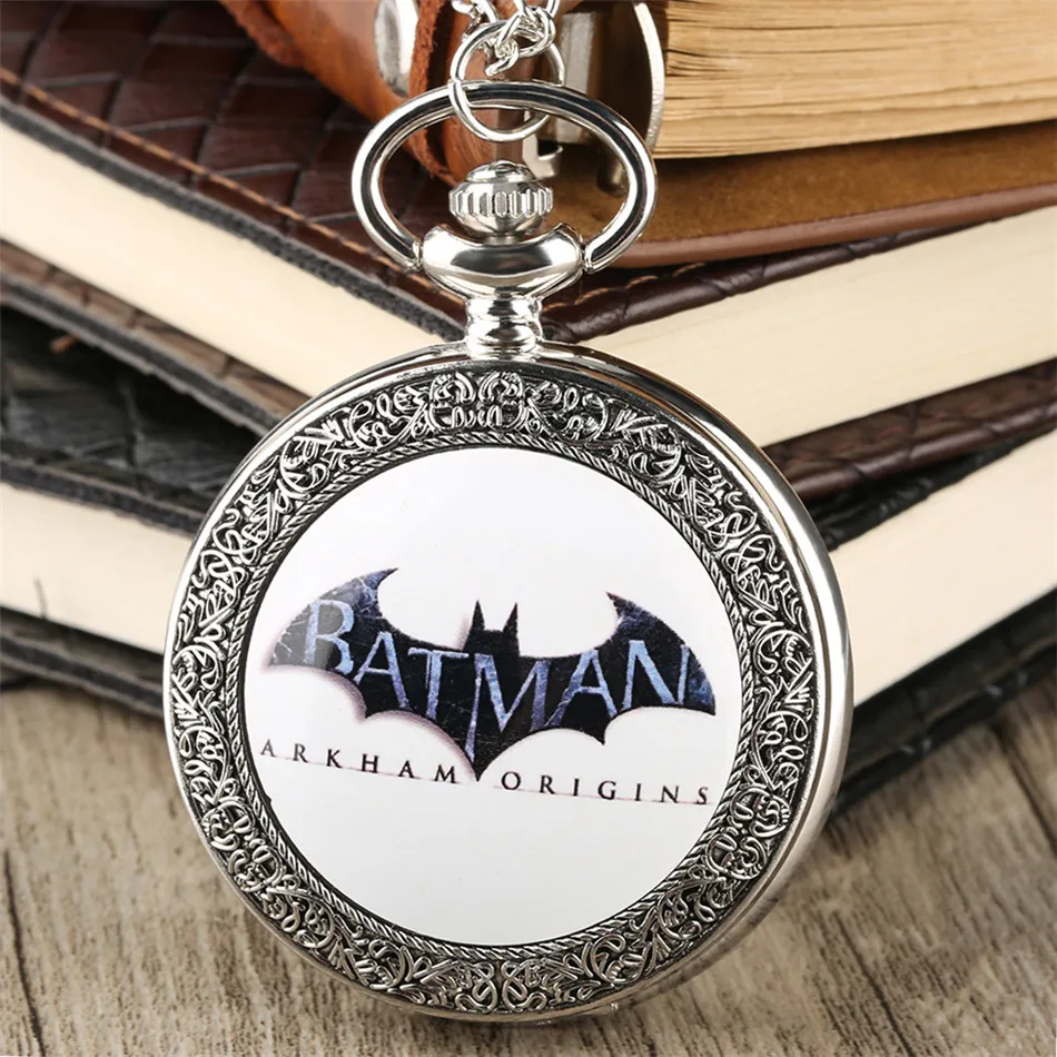 Pendant Watch Arabic Necklace Clock Display Gifts Vintage Unisex Silver Quartz Numeral