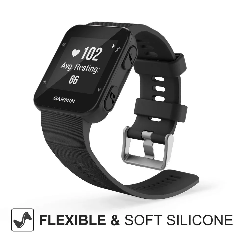 Цветные силиконовые спортивные ремешки для смарт часов Garmin Forerunner 35 GPS браслет с
