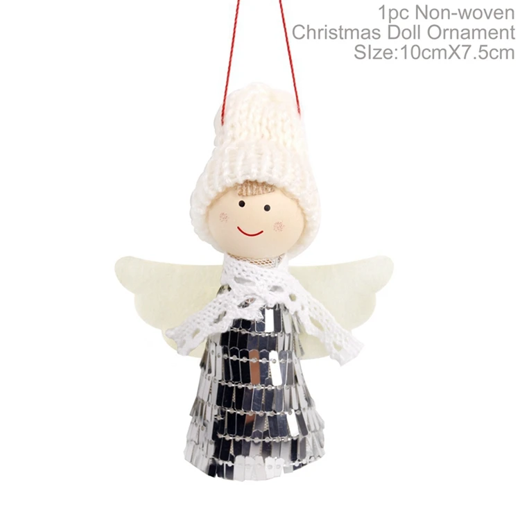 1 шт. рождественские украшения для дома Navidad kerst decoratie плюшевые украшения с подвеской в виде оленя лося и оленя год - Цвет: Doll Snowman