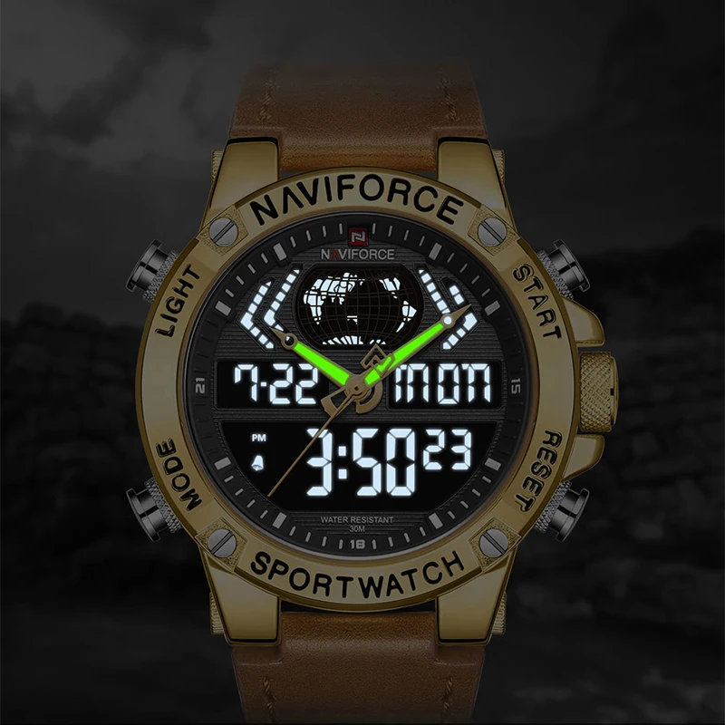 Relogio Masculino Топ бренд NAVIFORCE для мужчин s часы Роскошные Кварцевые часы для мужчин Военная мода Хронограф Спортивные Наручные Часы