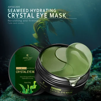 

60pcs Green Seaweed Eye Mask Moisturizing Firming Skin Remove Dark Circles Anti-puffiness Gel Eye Mask High Effective R1