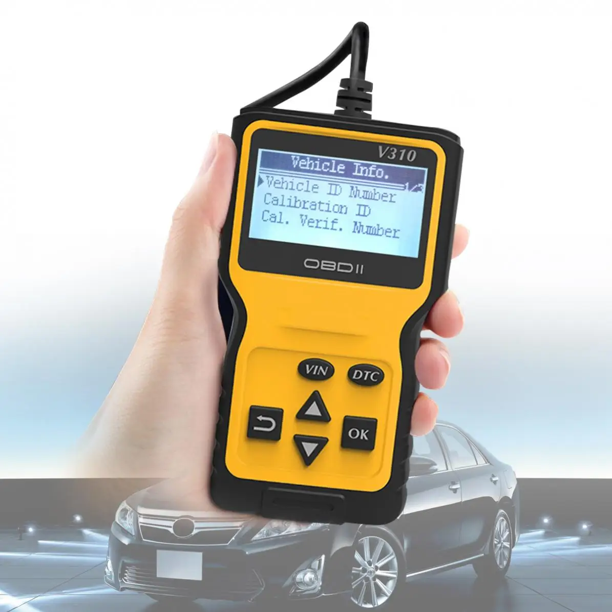 V310 OBDII 16 Pin 9 V-16 V многоязычный ручной Универсальный Автомобильный диагностический сканер с поддержкой очистки кода неисправности
