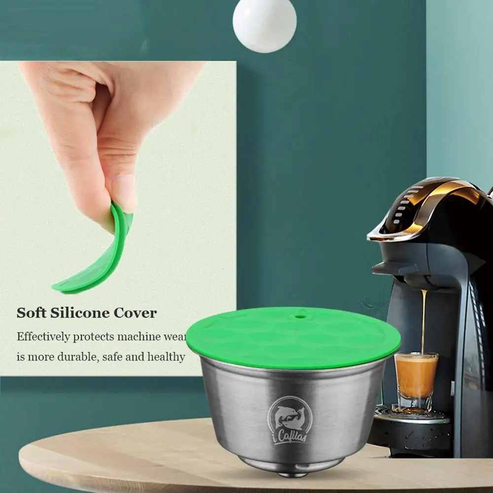 ICafilasSVIP нержавеющая сталь для Dolce Gusto Rusable кофейная капсула подходит Nescafe с