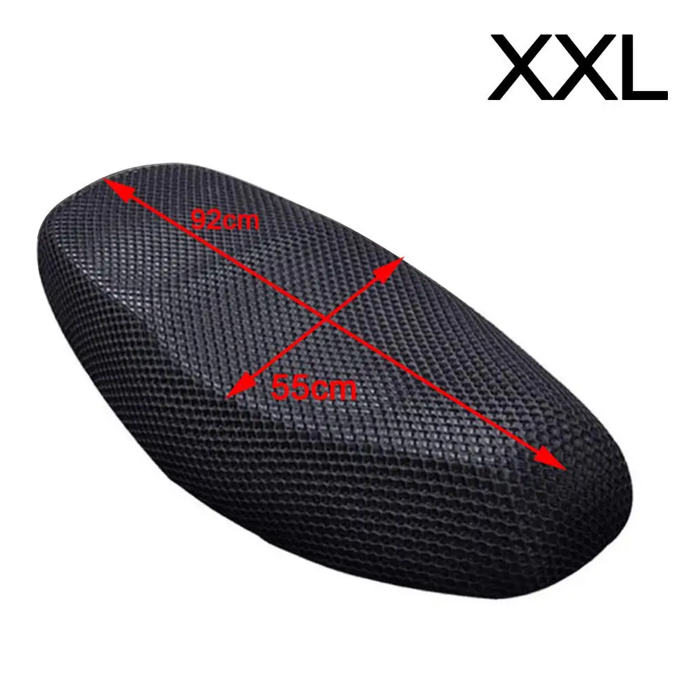 Чехол для подушки сиденья мотоцикла L/XL/XXLNet 3D сетчатый защитный изоляционный чехол для подушки для электрического велосипеда универсальный - Цвет: XXL
