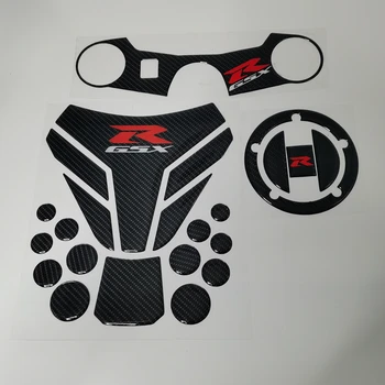 

Motorcycle GSX-R Tank Cap Pad Front End Upper Top Clamp Carbon Sticker Decal For Suzuki GSXR 1000 GSXR1000 2005 2006 K5