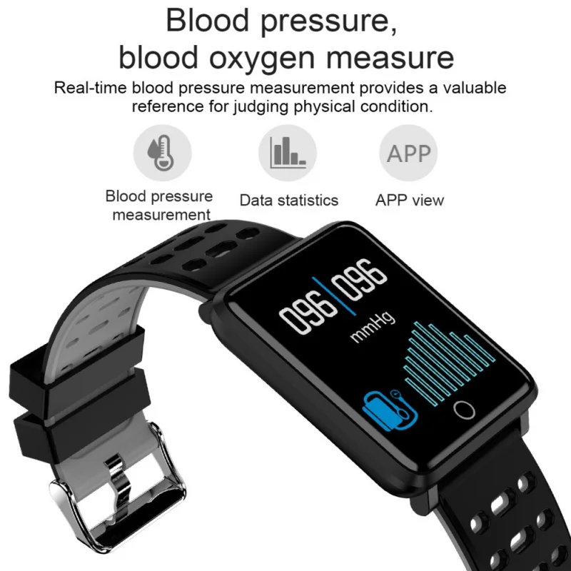 Smart Watch IP68 Waterproof Wearable Device Bluetooth Wristband Pedometer Heart Rate Monitor Color Display Band For Android/IOS