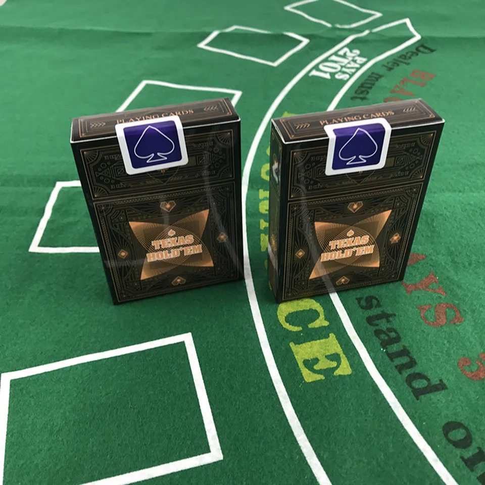 Easytoday 2PcsSet PVC Playing Card Set Texas Poker Cards Plastic Poker Cards Frosted Surface Waterproof Poker Table Games (11)