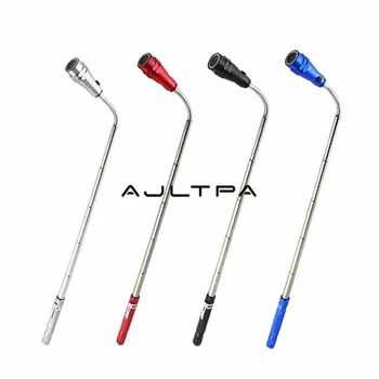 Best 100pcs Telescopic 360 Degree Flexible LED Flashlight Torch Lamp 3led Camping Tactical Pick Up Tool Torch Lantern With Magnet