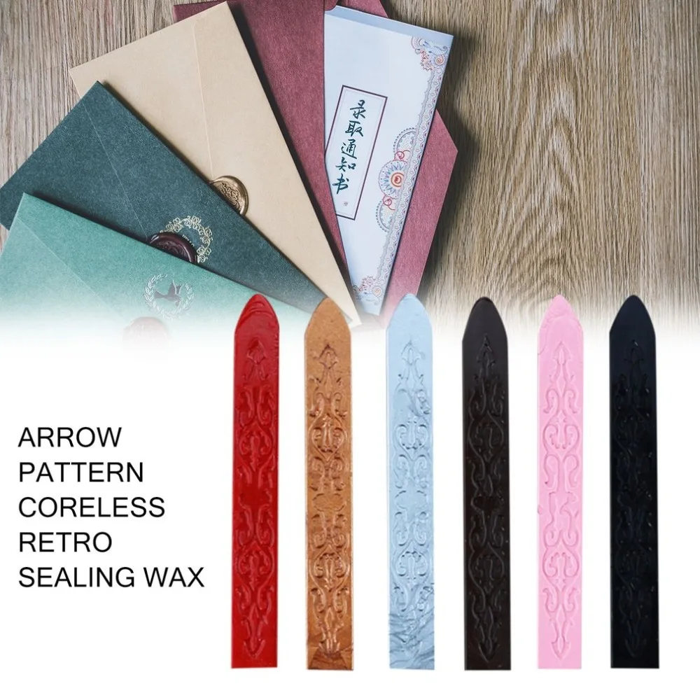 

Vintage Ancient Sealing Wax Multicolor Arrows Pattern Special Wax Sealed Wax For Wedding Invitation Card Envelope Dropshipping
