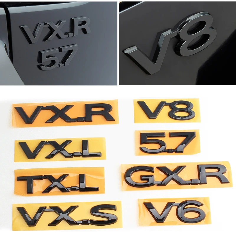 1 шт. Автомобильная Задняя эмблема ABS для Toyota VXR VXL VXS GXR 5 7 V6 V8 Land Cruiser Highlander Prado Tundra 3D