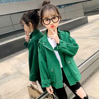

Spring 2020 New Girls Jackets Children Outerwear Girls Coats Casual Cute Jackets For Girls Kids Clothing Height From 100-150cm