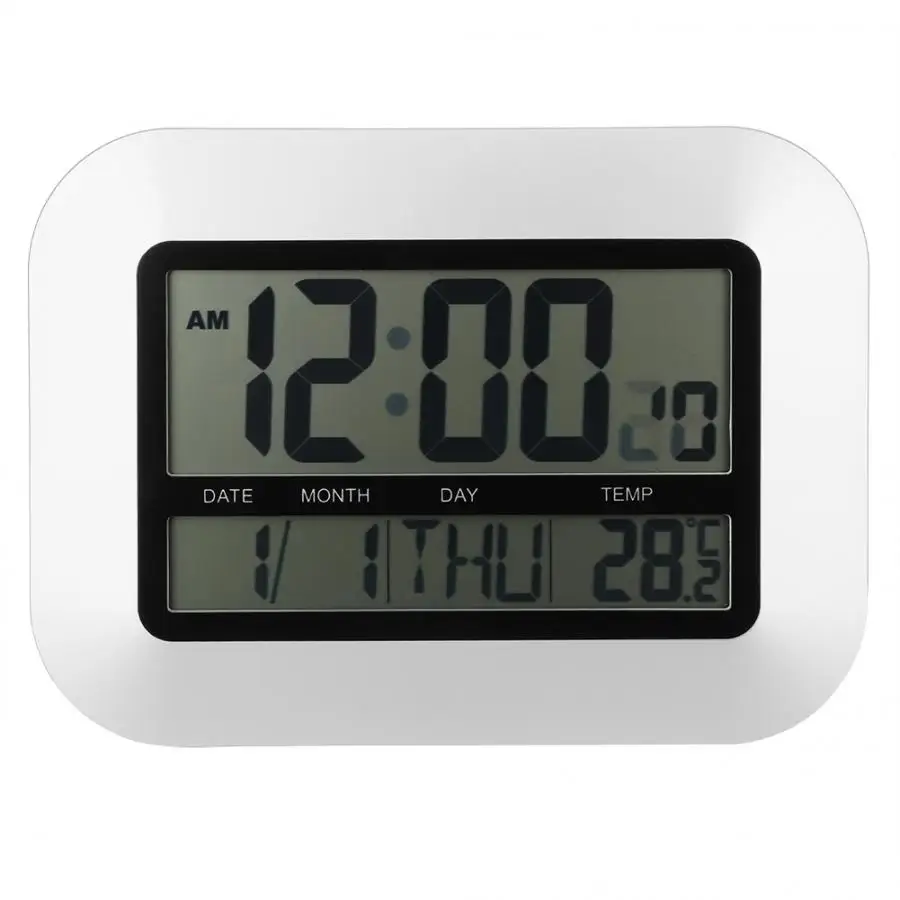 Household Multi-Functional Fashionable Digital Clock Electronic Thermometer with Calendar Display