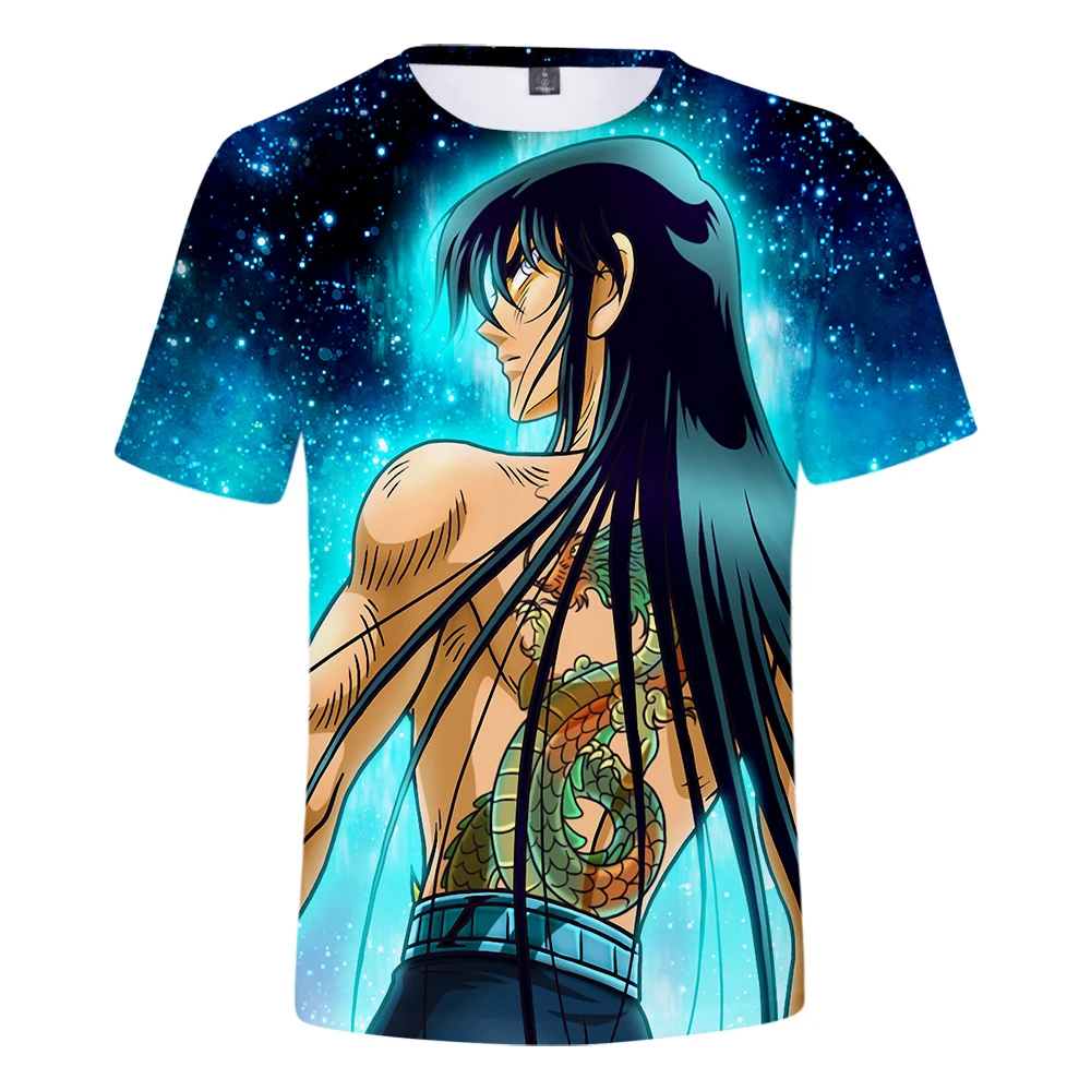 2018 summer Fashion brand t-shirt Saint Seiya 3d Print Men tshirt Hip hop Tee shirts plus size female shirt 2018 summer Fashion brand t-shirt Saint Seiya 3d Print Men tshirt Hip hop Tee shirts plus size female shirt