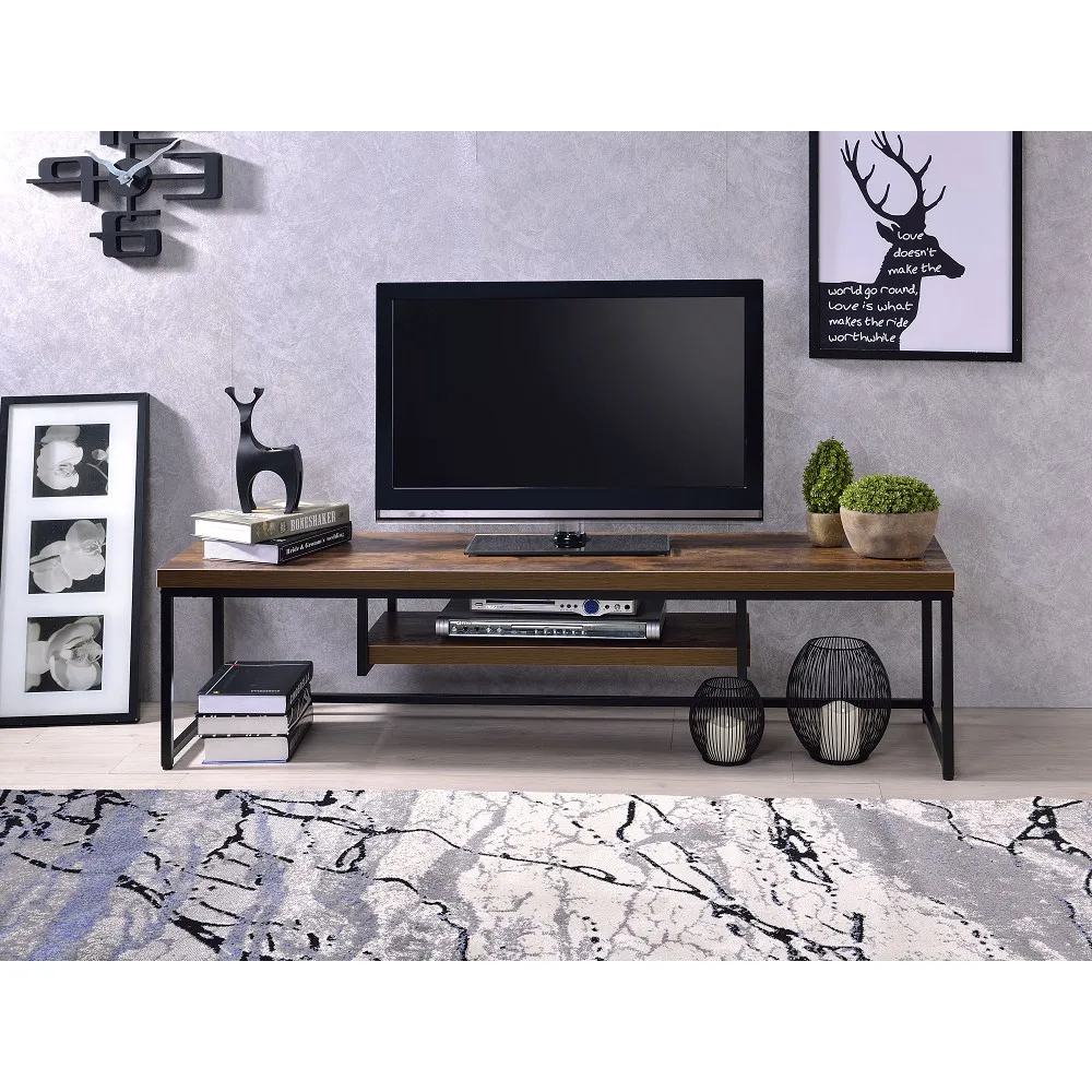 

Modern TV Stand Two Layers Living Room Furniture US Warehouse TV Tables Home Furniture Fast Shipping