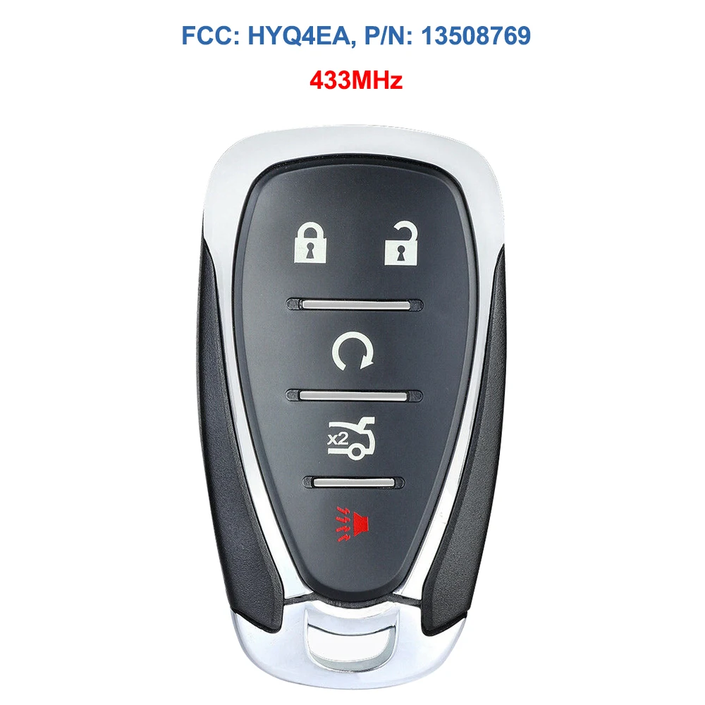 Keyecu 5 кнопок умный дистанционный Автомобильный ключ id46-hyq4aa 315 МГц, HYQ4EA 433 МГц-Fob для Chevrolet Cruze Camaro Malibu Equinox Spark