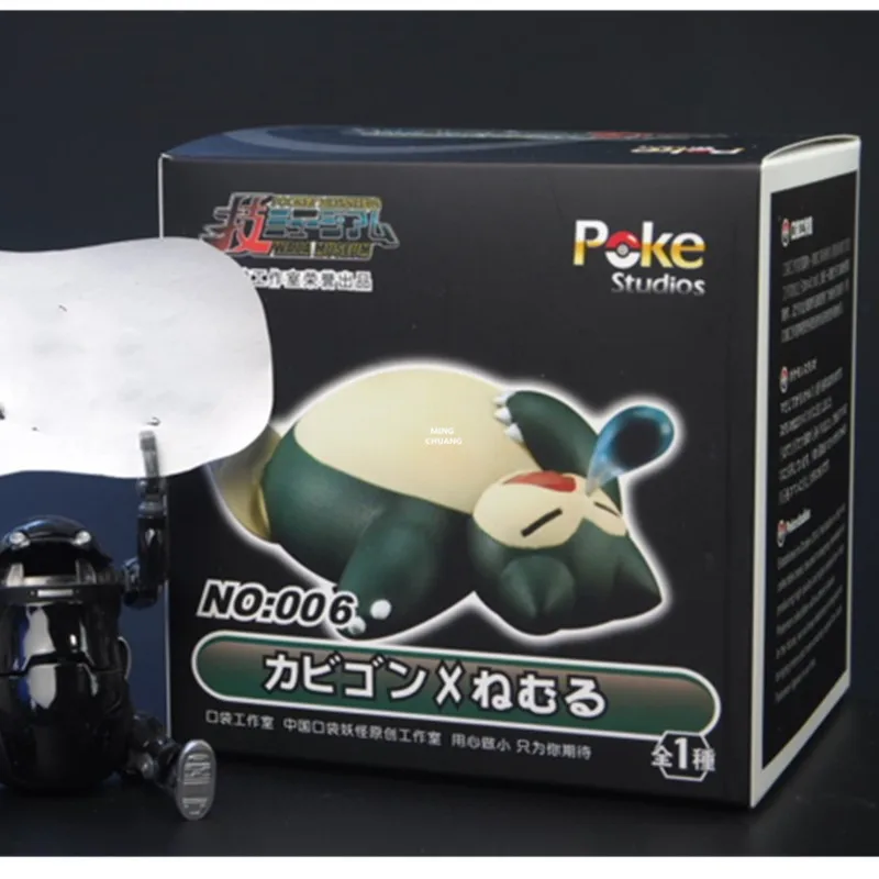 4 "Милая мультяшная статуя животных Snorlax бюст обжора полная длина портрет подарок на день рождения GK фигурка игрушка коробка 10 см V714