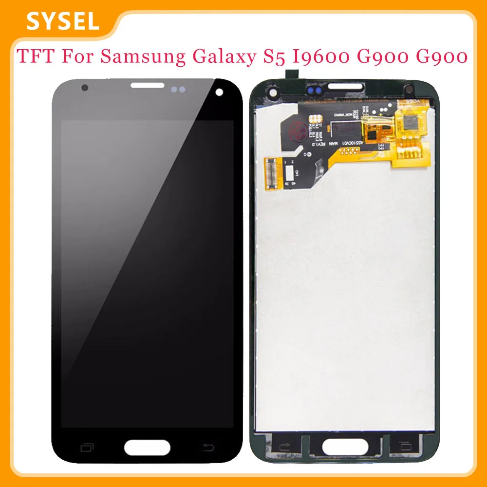 TFT для Samsung Galaxy S5 Lcd I9600 G900 G900F G900A LCD дисплей сенсорный экран панель стекло