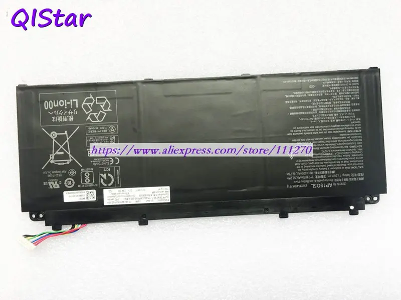 QISTAR 11,55 V 4670mAh подлинный AP15O5L AP1505L Аккумулятор для ноутбука acer Spin 5 SP513-52N Swift 5 SF515 Swift 5 SF515-51T