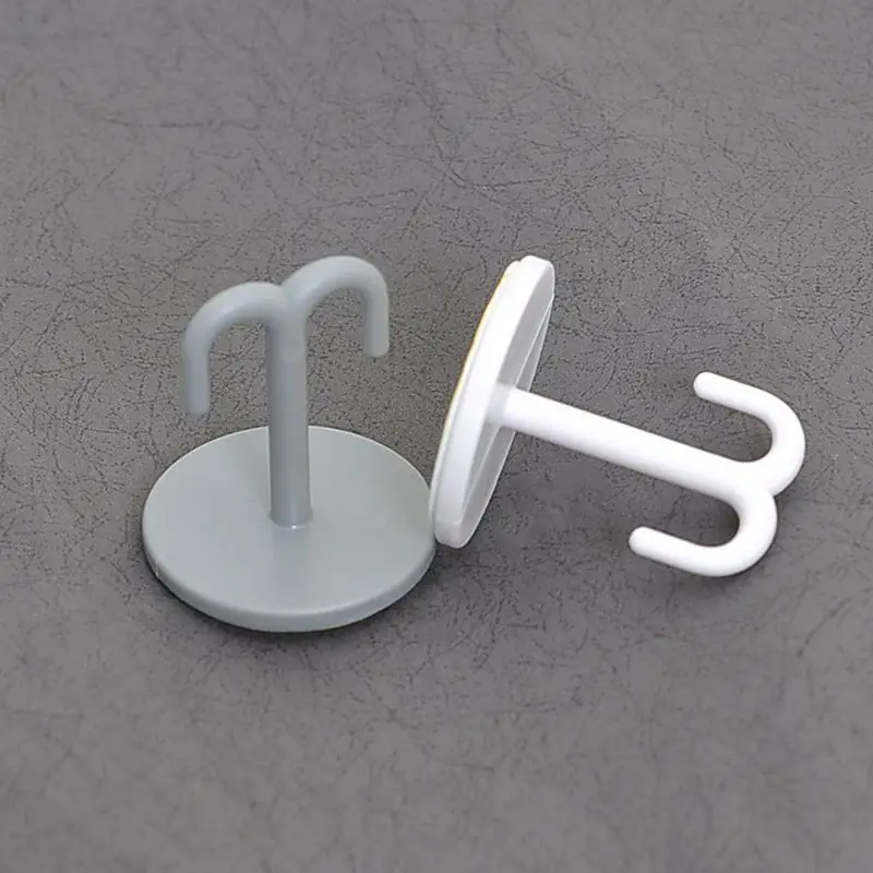 

6pcs Self Adhesive Heavy Duty Ceiling Hook Wall Mounted Cupboard Drawer Hanger