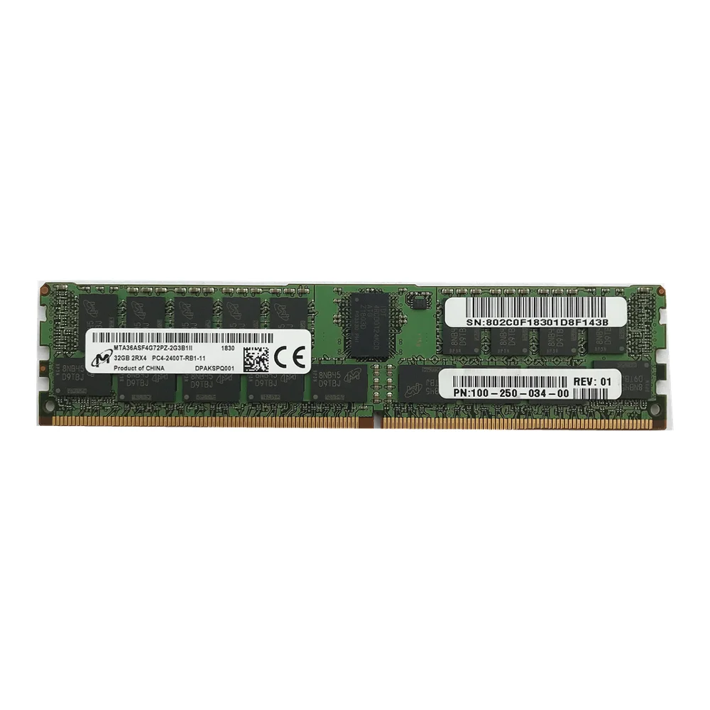 Новый для 32GB PC4 DDR4 2400 Серверная память Micron MTA36ASF4G72PZ 2G3B1 ECC REG|Оперативная память| |