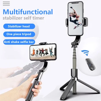 

Stabilizer Smart Chip Anti-shake Sleek Foldable Tripod Handheld Gimbal Stabilizer Portable Selfie Stick Multiple Camera Modes