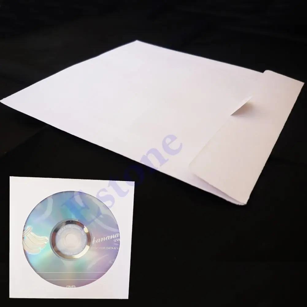 50 Paper CD DVD Flap Sleeves Case Cover Envelopes 5inch cd outer sleeves,cd inner sleeves