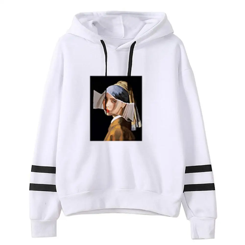 white - style 5 Новая уличная толстовка с капюшоном Billie Eilish Comic Print, пуловер, модная толстовка с капюшоном для мужчин/wo, Мужская толстовка в стиле хип-хоп, унисекс, толстовка, Топ - Цвет: white - style 5