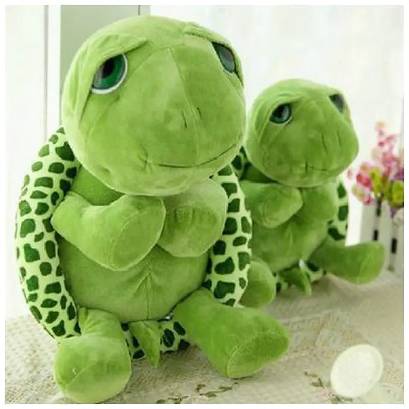 

20-40 CM Army Green Big Eyes Turtle Plush Toy Turtle Doll Stuffed Animals Tortoise Kids As Birthday Christmas Gift