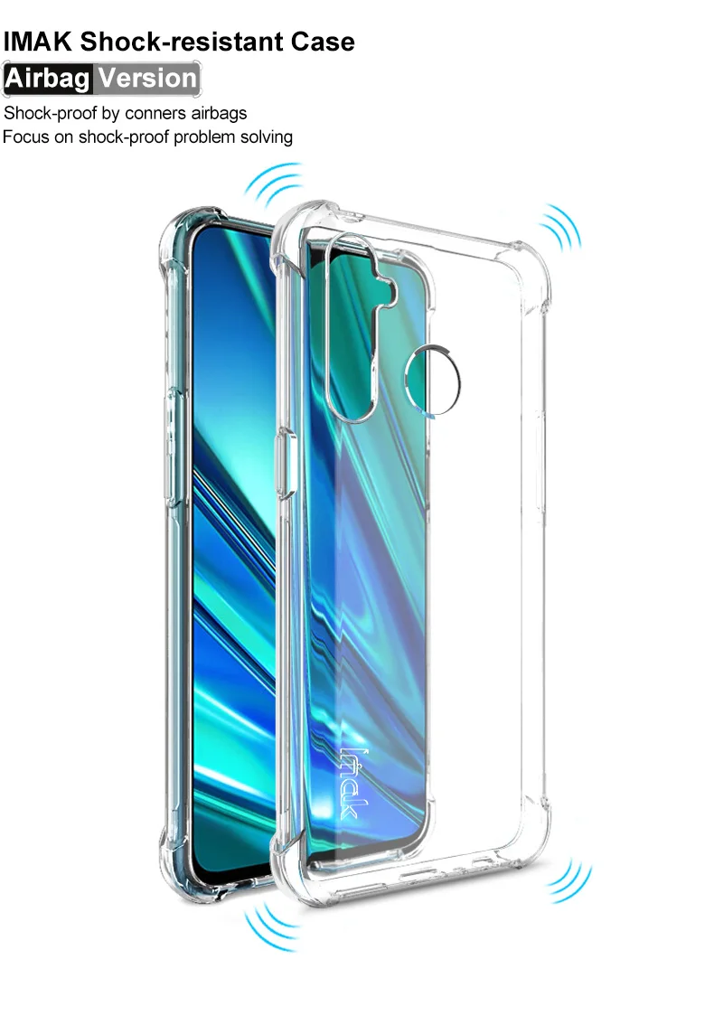 Для Realme Q чехол с кристаллами для OPPO Realme 5 Pro задняя крышка IMAK 360 Защитный Прозрачный чехол для Funda OPPO Realme 5Pro чехол