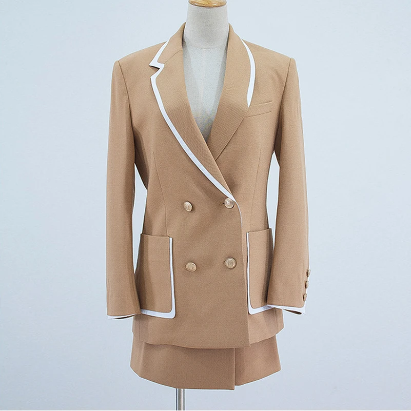 US $300.00 OLOMM Highquality customization Worsted cotton suit Jacket skirt business attire Female autumn commuter clothes