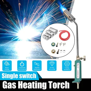 

Gas Heating Torch Liquefied Gas Welding Torch Road Rod Single Switch Anti Slip Handle Propane Sprayer Tool With 2 Meter Tube