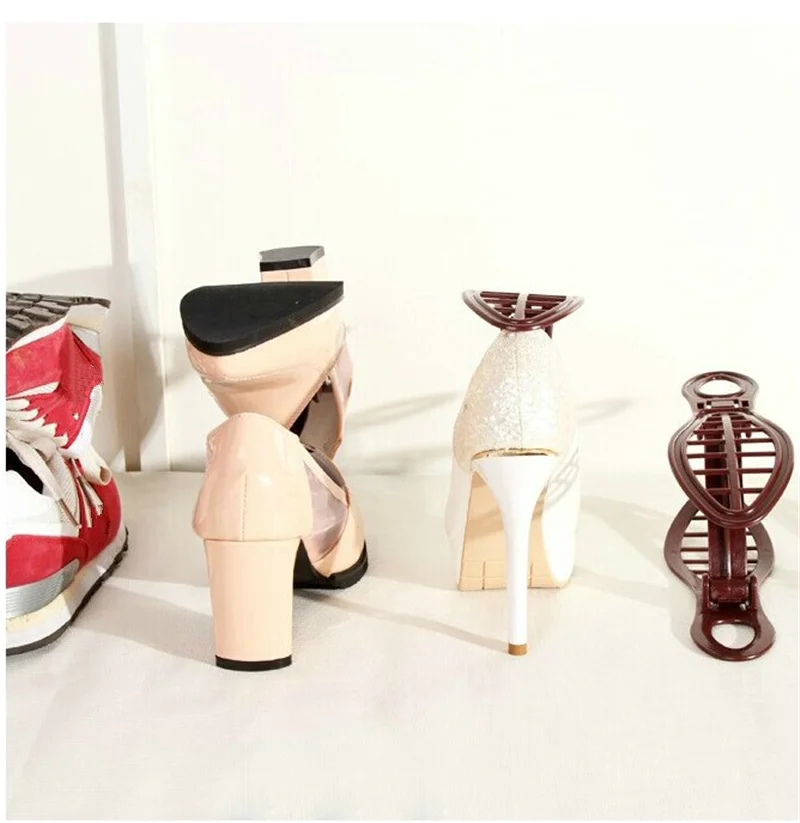 

Coffee Shoes Hanger Rack Organizer Space Saver Must Have Plastic Shoes Rack Organizer Storage Stand Holder Wholesale