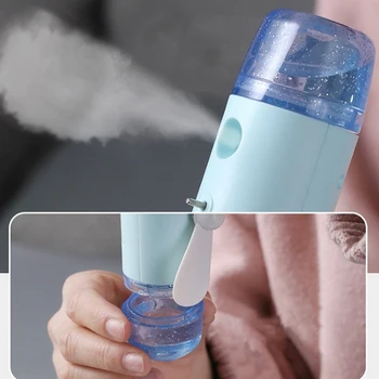 

2 In 1 Portable Handhold Water Mist Fan Water Cooling Spray Desktop Fan Summer Summer Supplies New