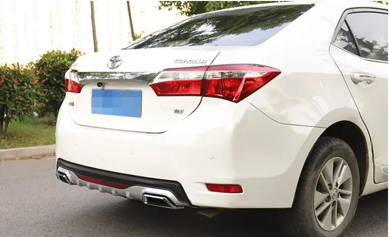 Для Corolla задний спойлер ABS задний бампер диффузор защитные бамперы для 16-18 gt Corolla Body набор бампер задний спойлер