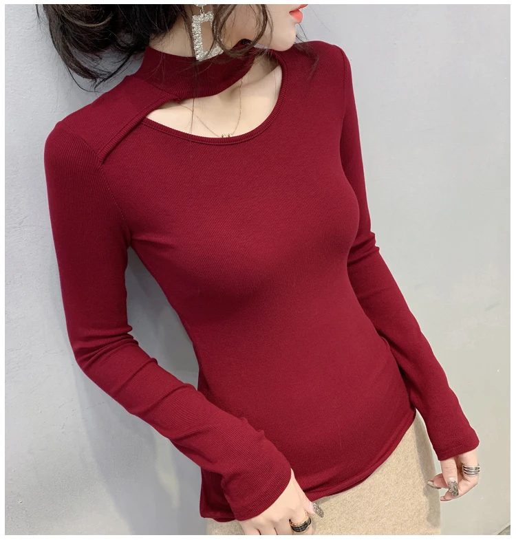 T-shirt Girls Sexy Hollow Out 