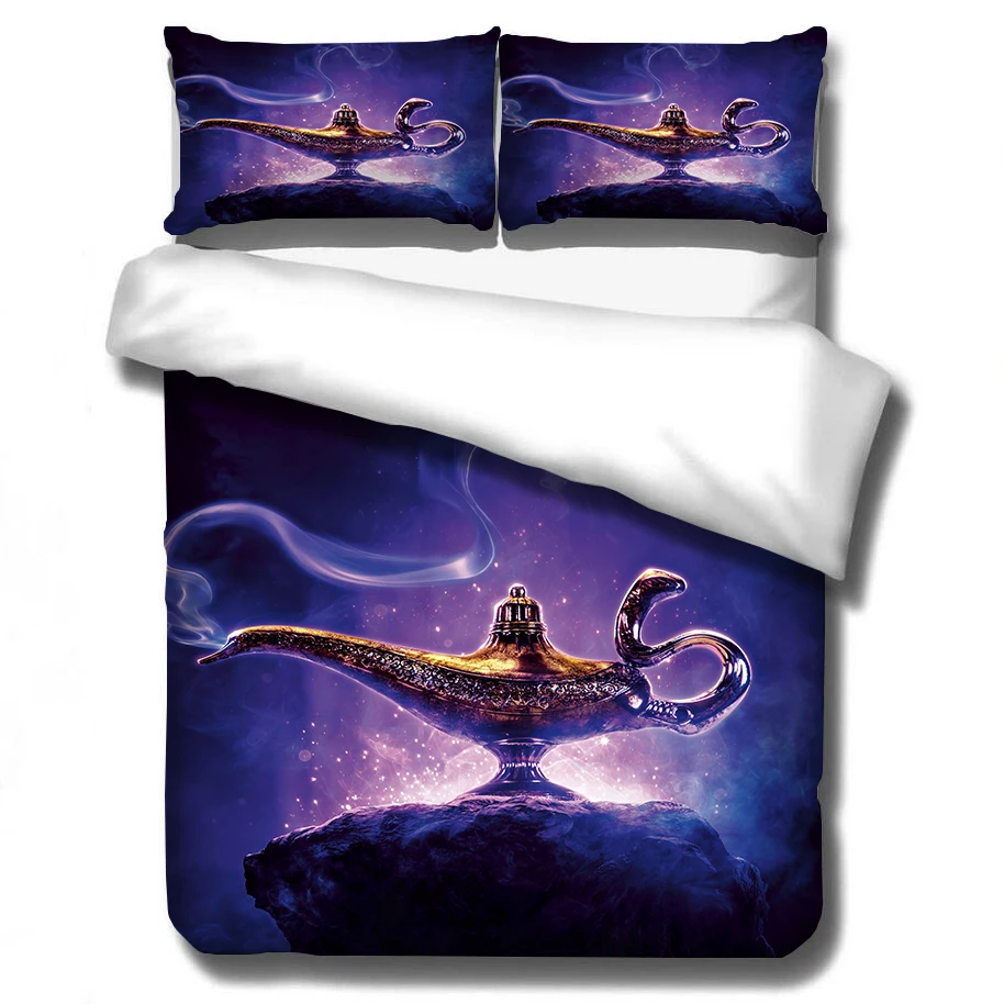colour 2 3D комплект постельного белья домашний текстиль один большой King size Волшебная Лампа Алладина Комплект постельного белья пододеяльник наволочка постельные принадлежности - Цвет: colour 2