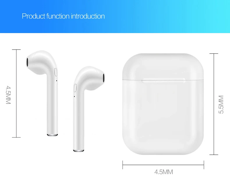 TWS беспроводные наушники, портативная Bluetooth гарнитура, невидимые вкладыши для IPhone X 8 7 Plus, для телефонов Xiaomi huawei Android