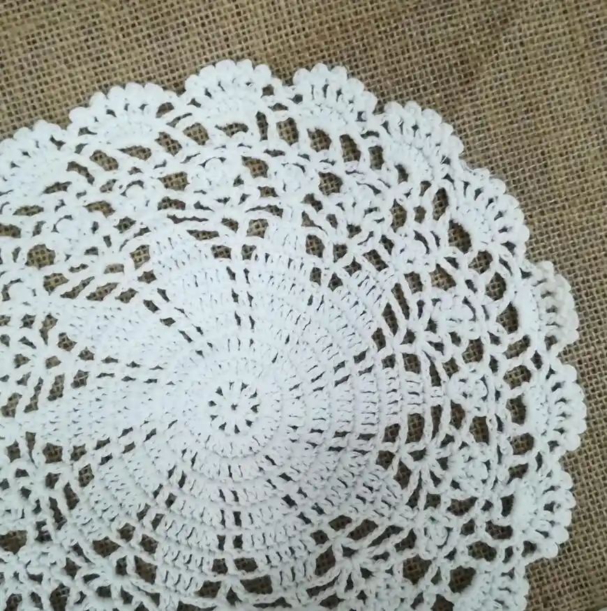 1 Uds Nuevo Producto Tejido De Algodon De Seda Crochet Tapete