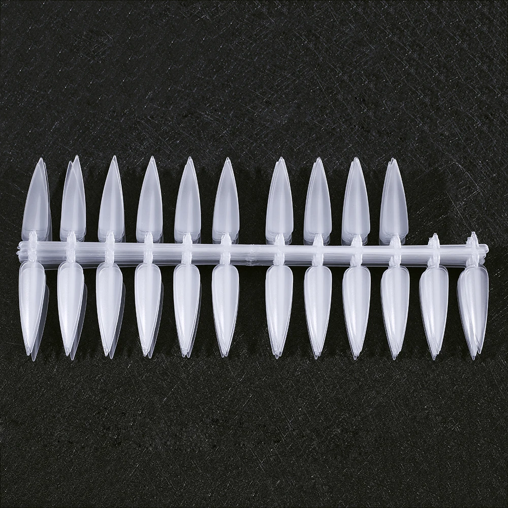 10pc bag Nail Art False Tip Display 4Color Black Clear White Natural False Nail Display Tool 4