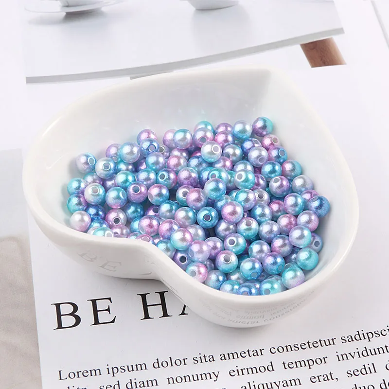 C02 Color Разноцветные Бусины, круглые, размер 3-10 мм, имитация жемчуга для одежды, с отверстиями для рукоделия, художественное ожерелье, модные аксессуары для изготовления ювелирных изделий - Цвет: C02 Color