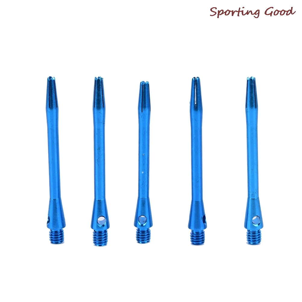 5PCS 알루미늄 다트 샤프트 다트 줄기 던지기 장난감 도매 5 색 드롭 배송